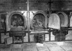 the crematorium at Auschwitz 