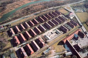 Aerial view of Auschwitz